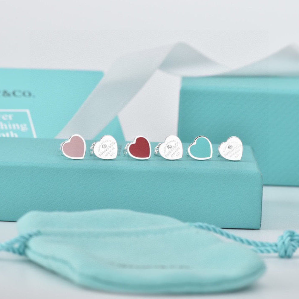 Tiffany & Co. 925 Silver Enamel Earrings