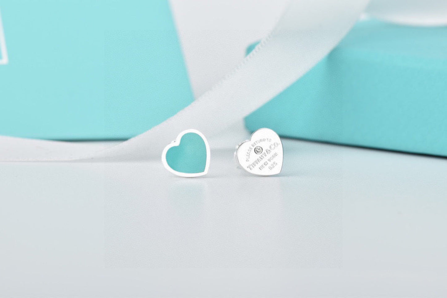 Tiffany & Co. 925 Silver Enamel Earrings