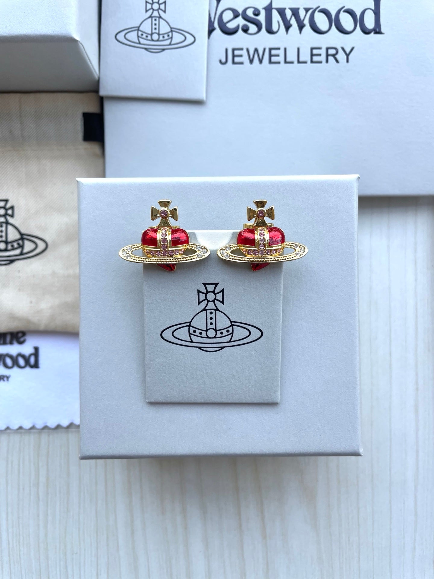 Rhinestone Stud Earrings