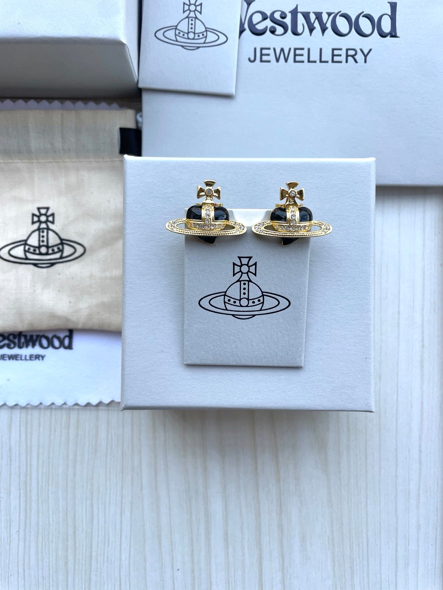 Rhinestone Stud Earrings