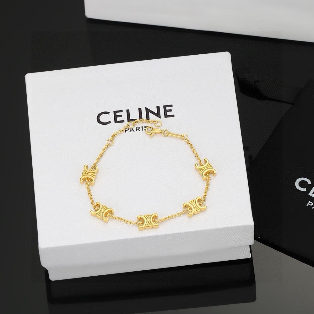 CELINE Gold-Plated Brass Bracelet