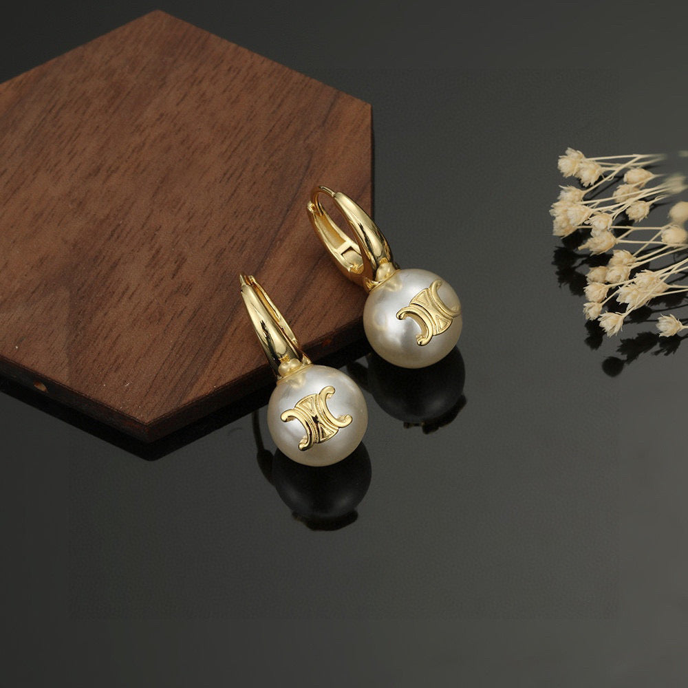 CELINE Pearl Earrings