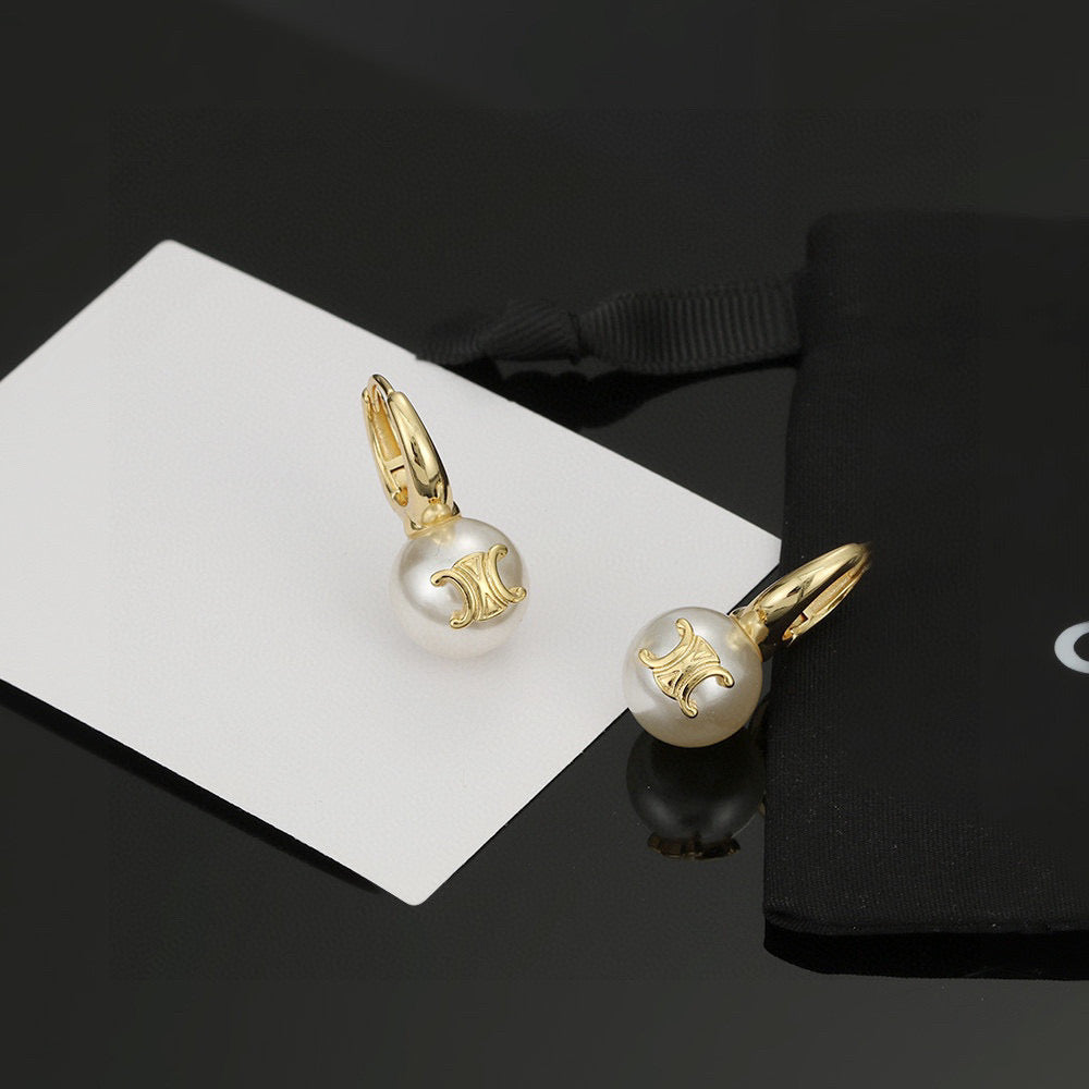 CELINE Pearl Earrings
