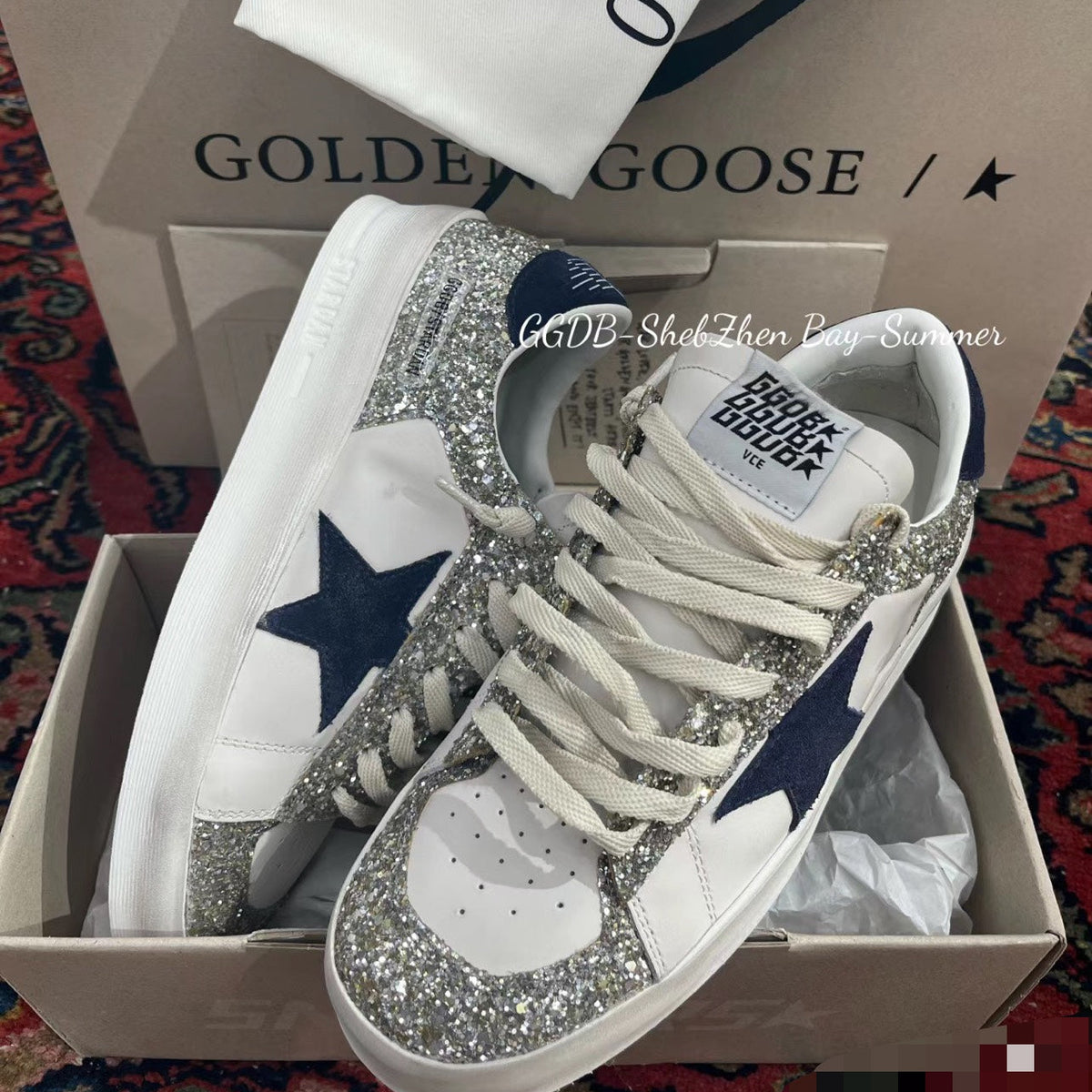 Golden Goose Vintage Distressed Sneakers #213
