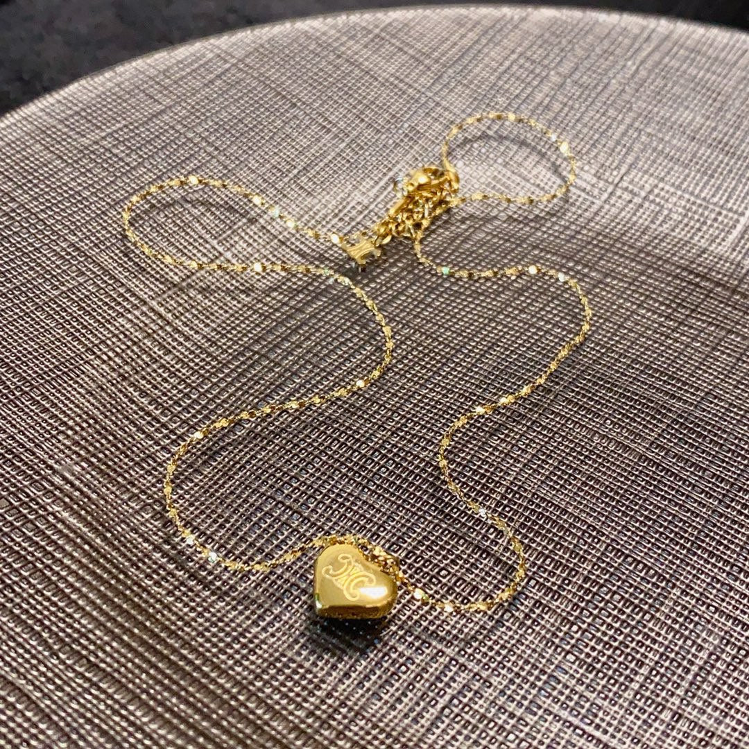 CELINE Gold-Plated Stainless Steel Necklace