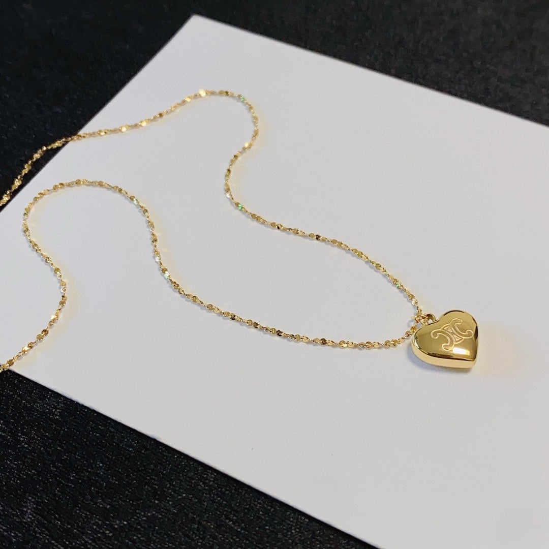 CELINE Gold-Plated Stainless Steel Necklace