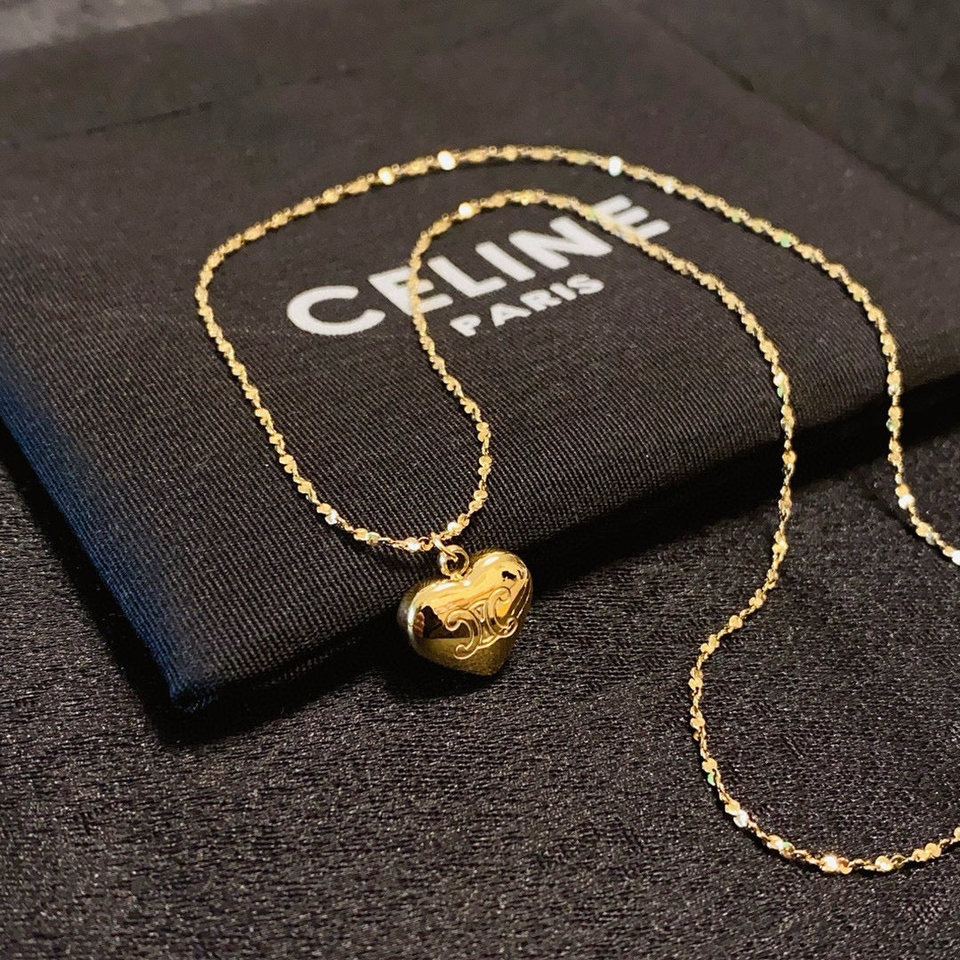 CELINE Gold-Plated Stainless Steel Necklace