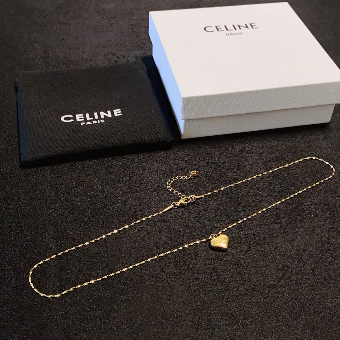 CELINE Gold-Plated Stainless Steel Necklace