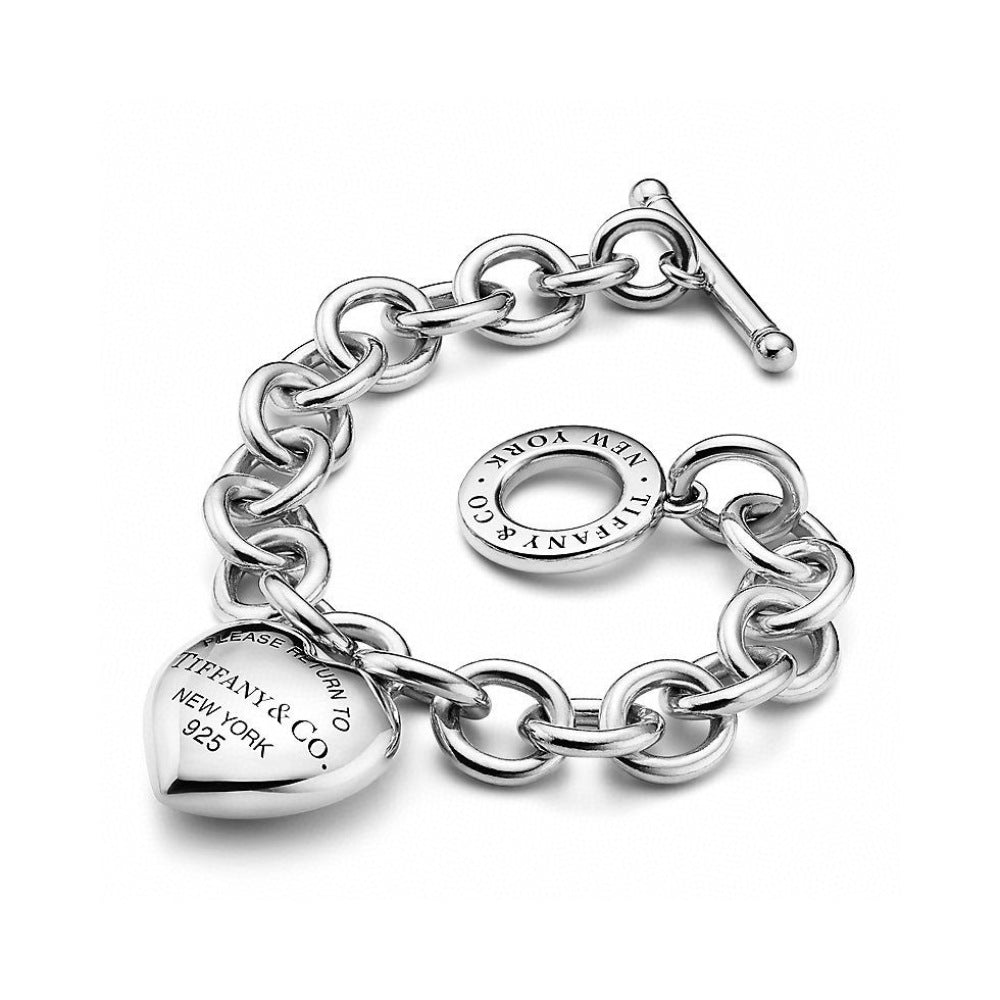 Tiffany & Co. Heart Key Motif Bracelet