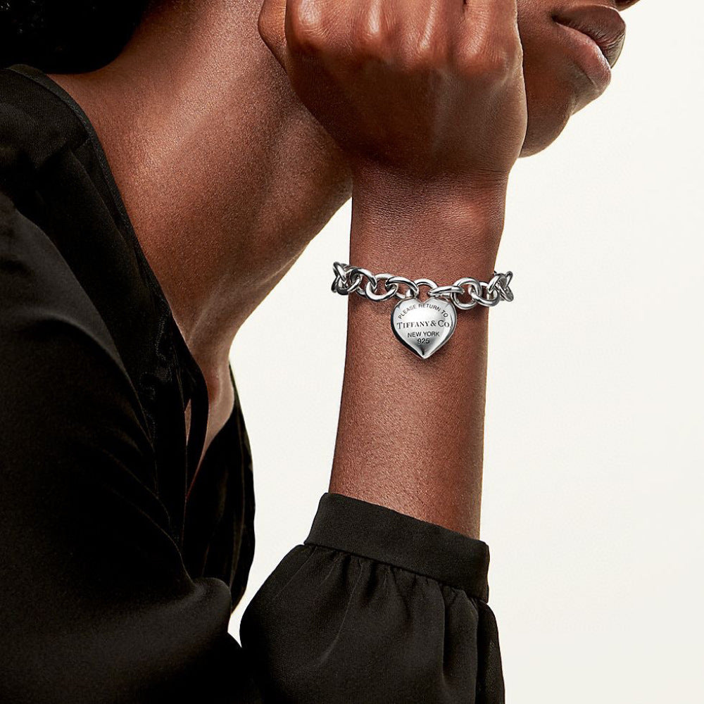Tiffany & Co. Heart Key Motif Bracelet