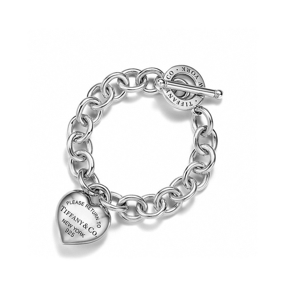 Tiffany & Co. Heart Key Motif Bracelet
