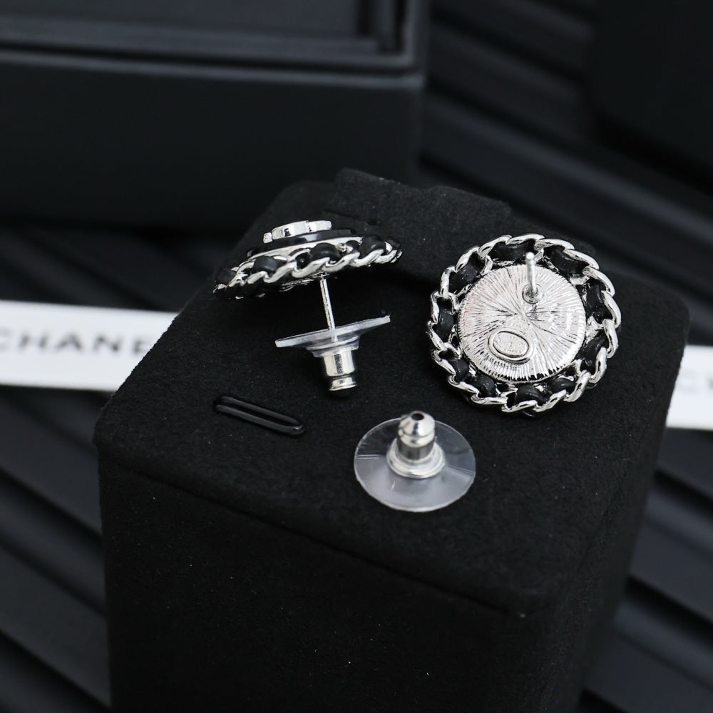 Chanel Vintage Double C Earrings