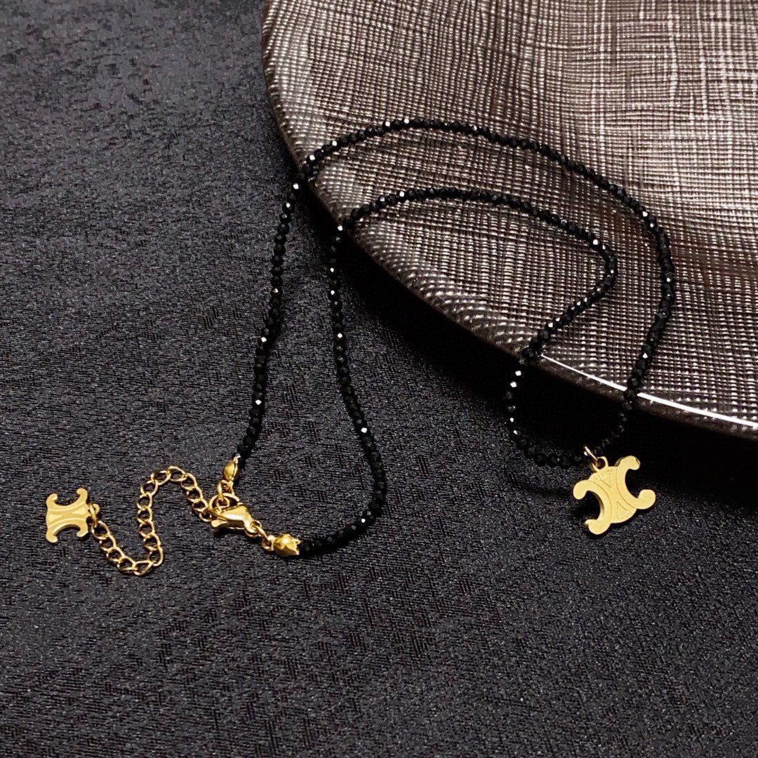 CELINE Gold-Plated Stainless Steel Necklace