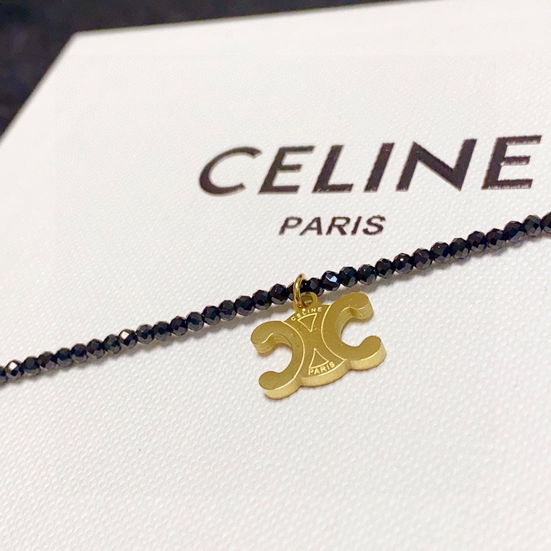 CELINE Gold-Plated Stainless Steel Necklace