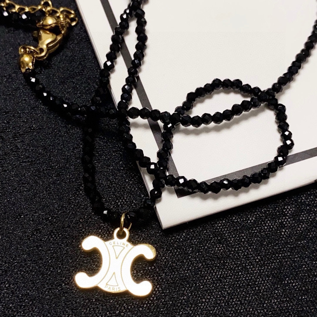 CELINE Gold-Plated Stainless Steel Necklace