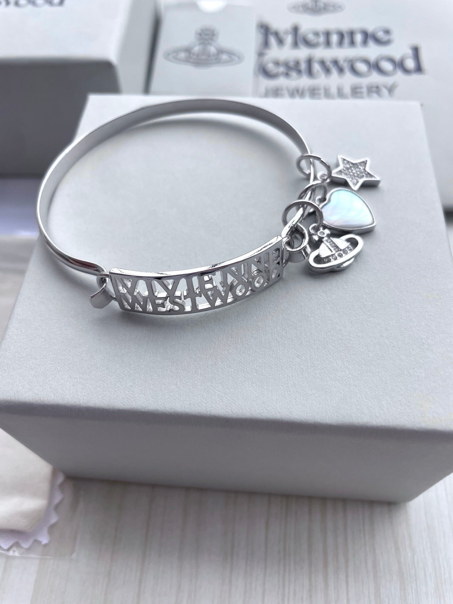 Shell & Heart Initial Bracelet