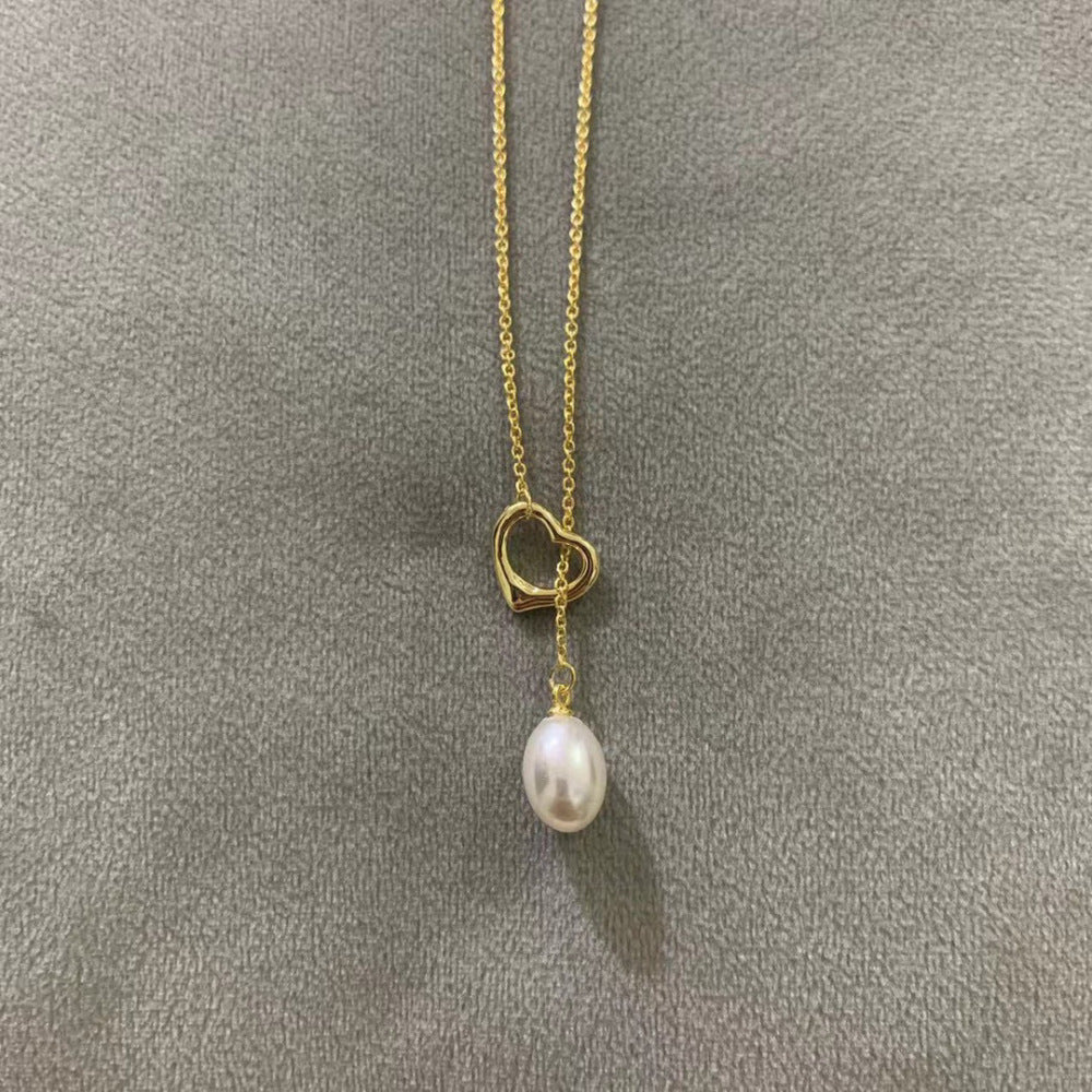 Tiffany & Co. Pearl Heart Necklace