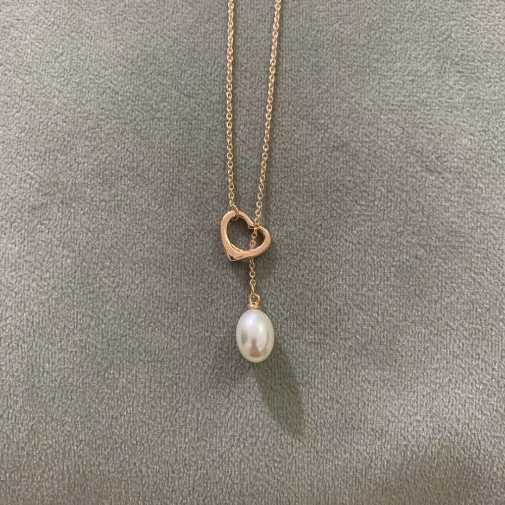 Tiffany & Co. Pearl Heart Necklace