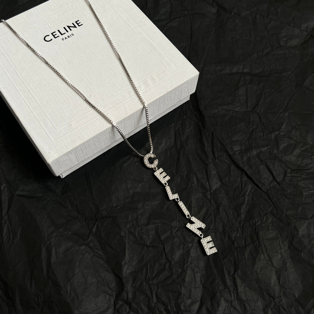 CELINE Letter necklace