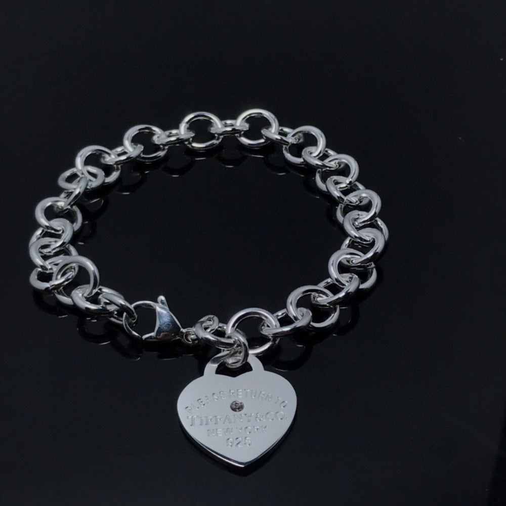 Tiffany & Co. 925 Silver Heart Necklace