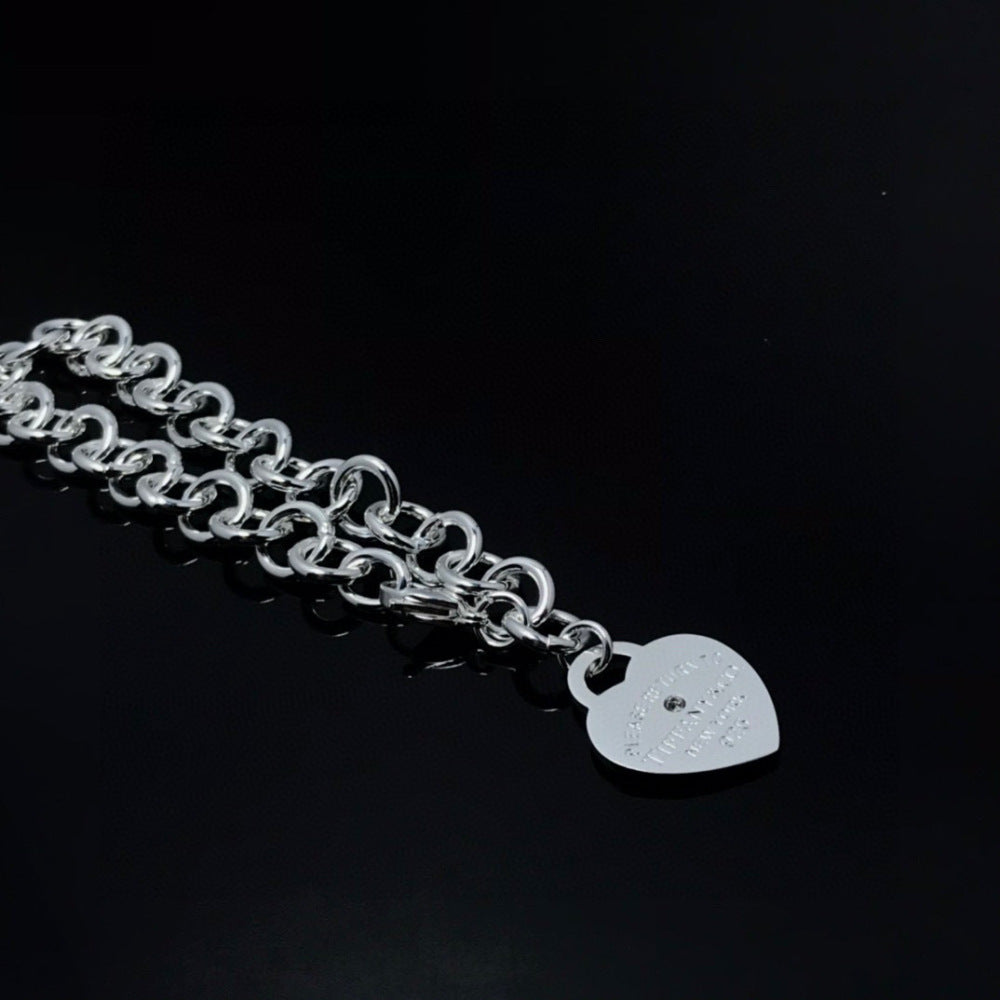 Tiffany & Co. 925 Silver Heart Necklace