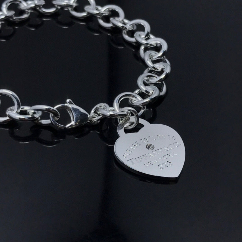 Tiffany & Co. 925 Silver Heart Necklace