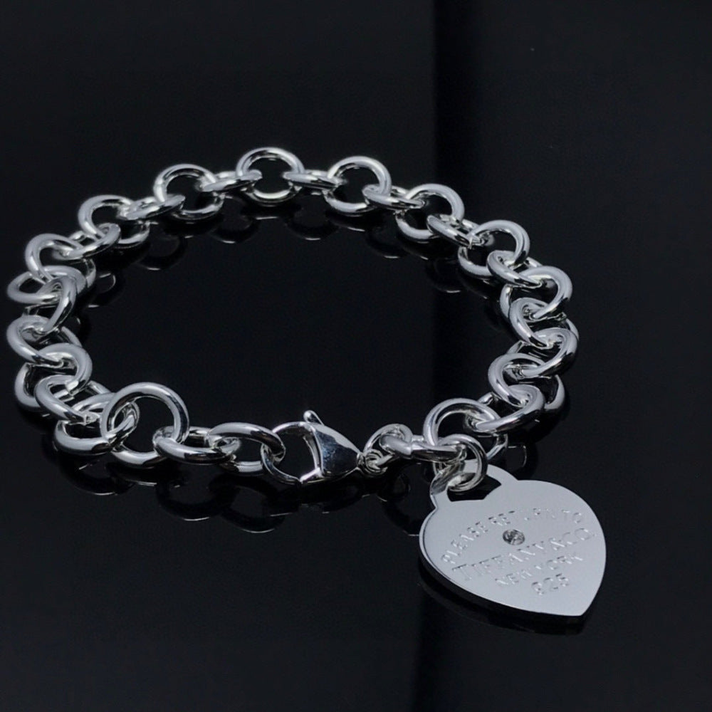 Tiffany & Co. 925 Silver Heart Necklace