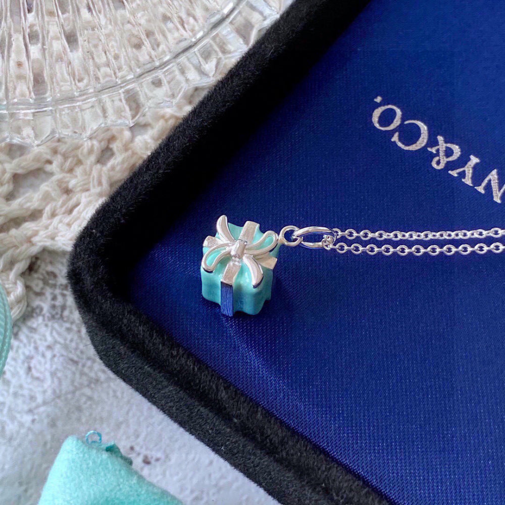 Tiffany & Co. 925 Silver Enamel Necklace