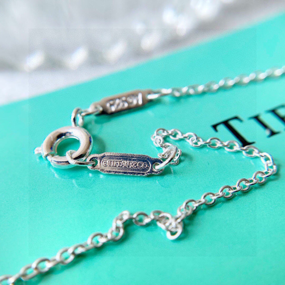 Tiffany & Co. 925 Silver Enamel Necklace