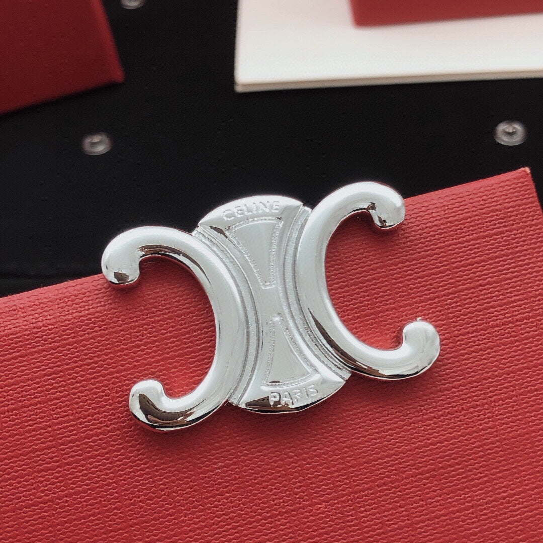 CELINE Brass Triomphe Brooch