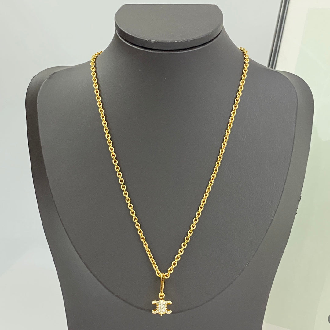 CELINE Crystal Triomphe Necklace