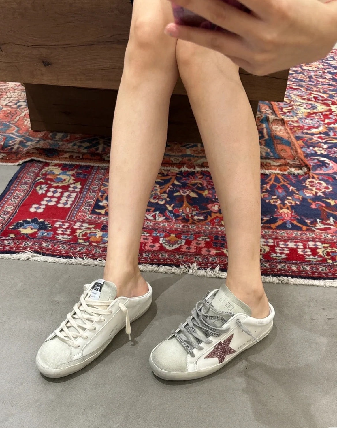 Golden Goose Vintage Distressed Sneakers #090