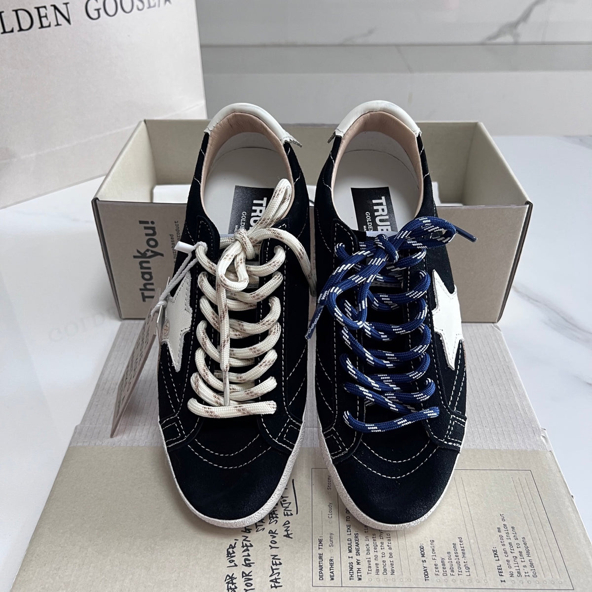 Golden Goose Vintage Distressed Sneakers #142