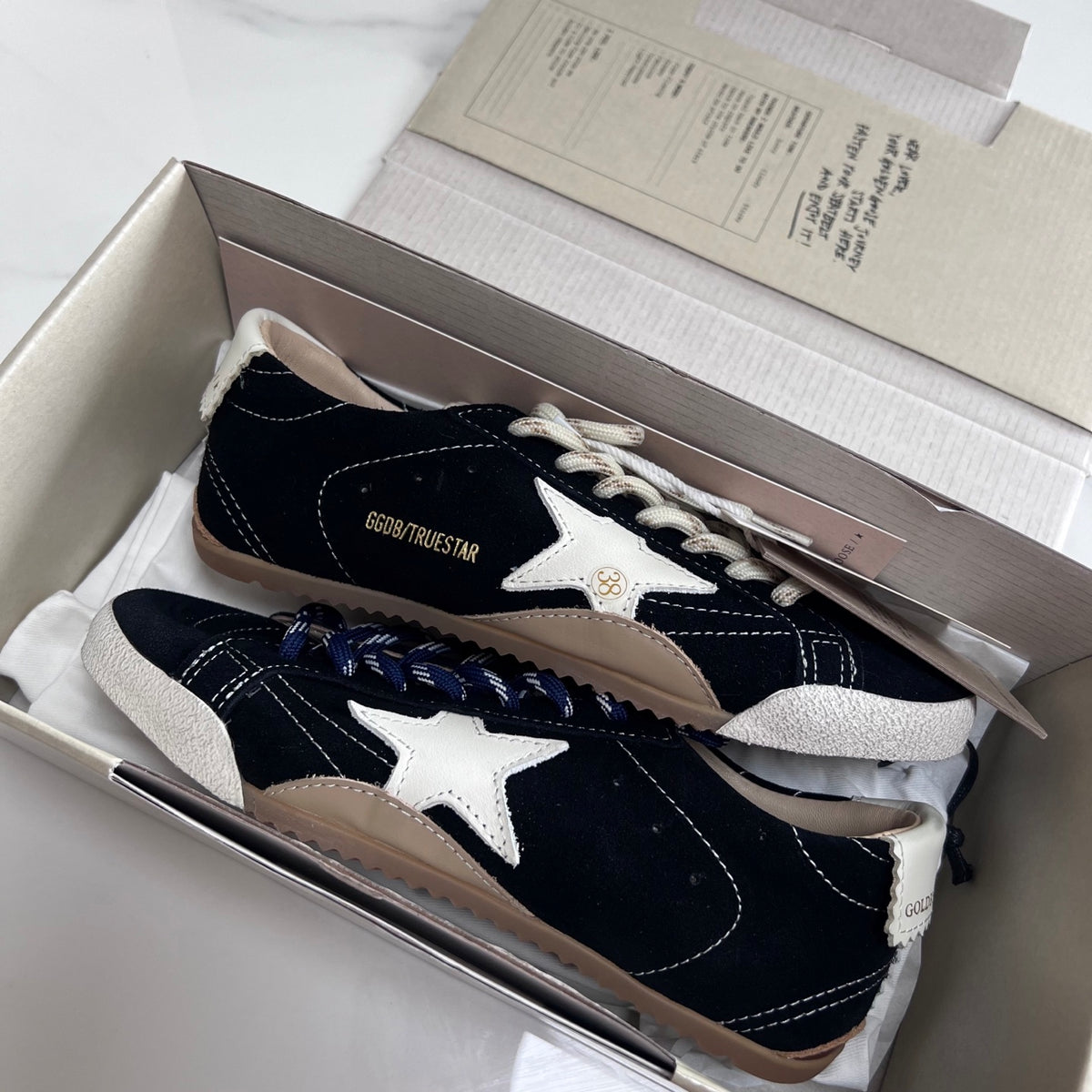 Golden Goose Vintage Distressed Sneakers #142