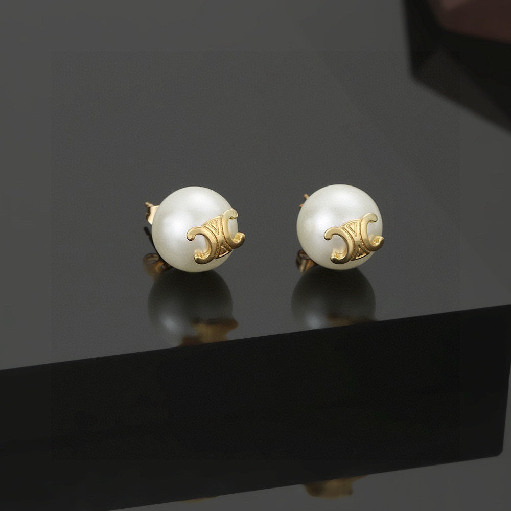 CELINE Pearl Earrings