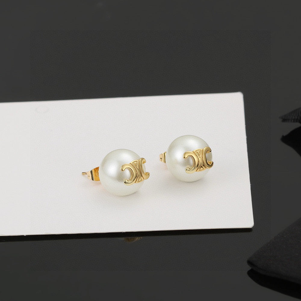 CELINE Pearl Earrings