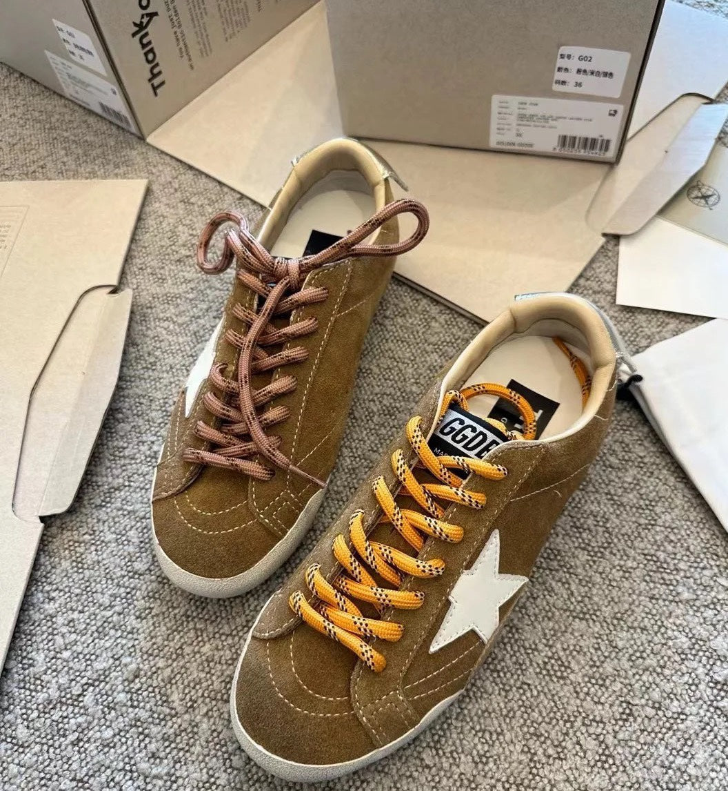 Golden Goose Vintage Distressed Sneakers #158