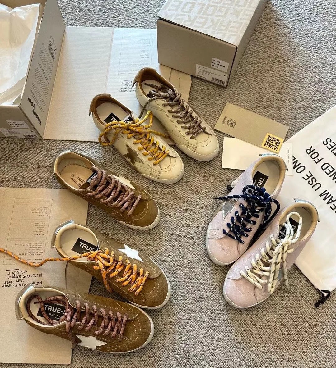 Golden Goose Vintage Distressed Sneakers #158