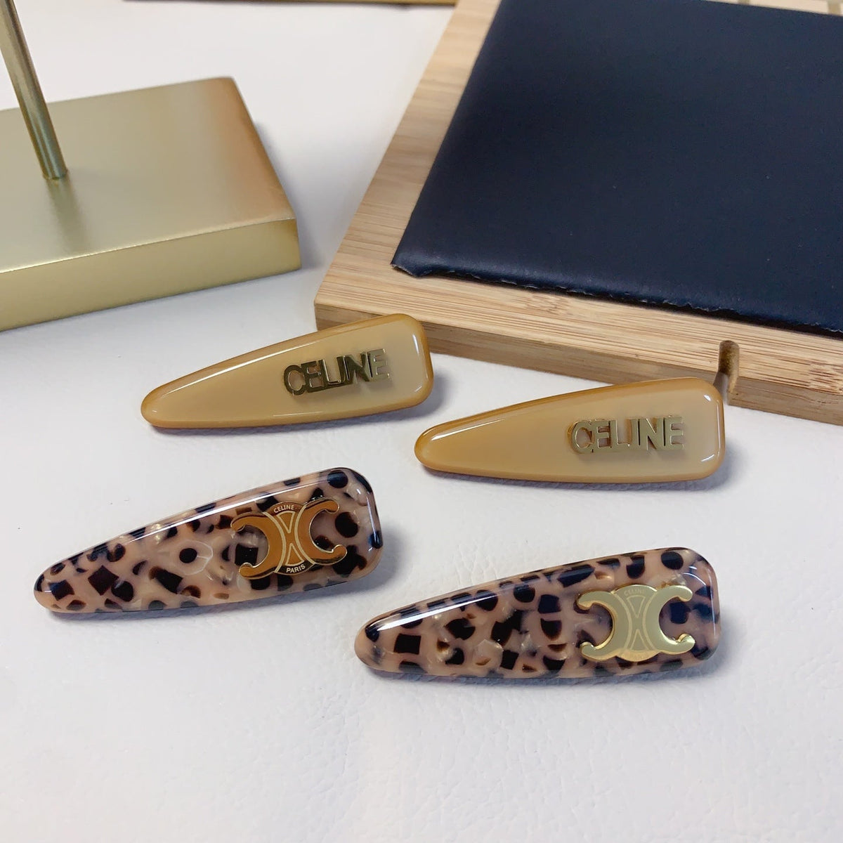 CELINE Acetate Triomphe Hair Accessory