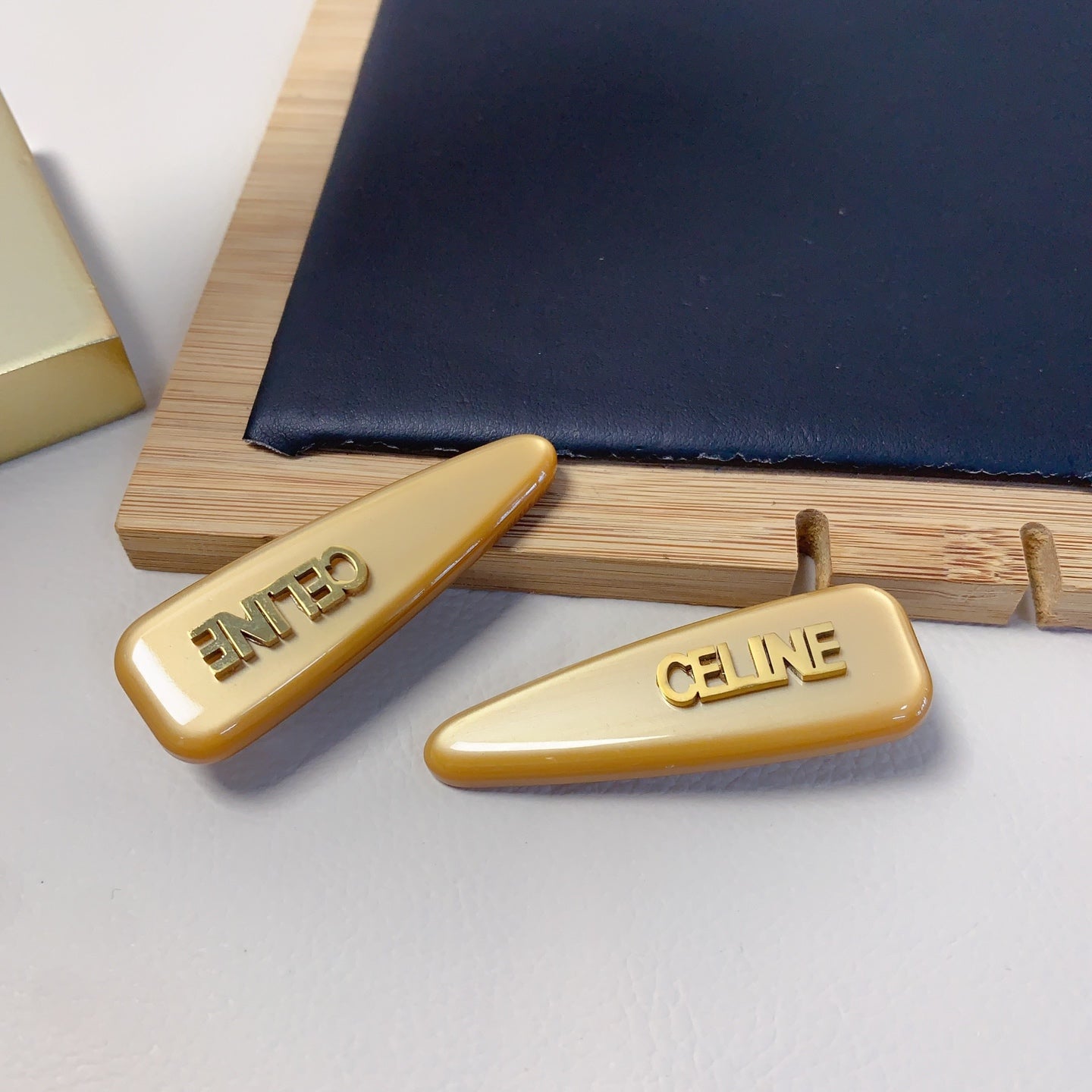 CELINE Acetate Triomphe Hair Accessory