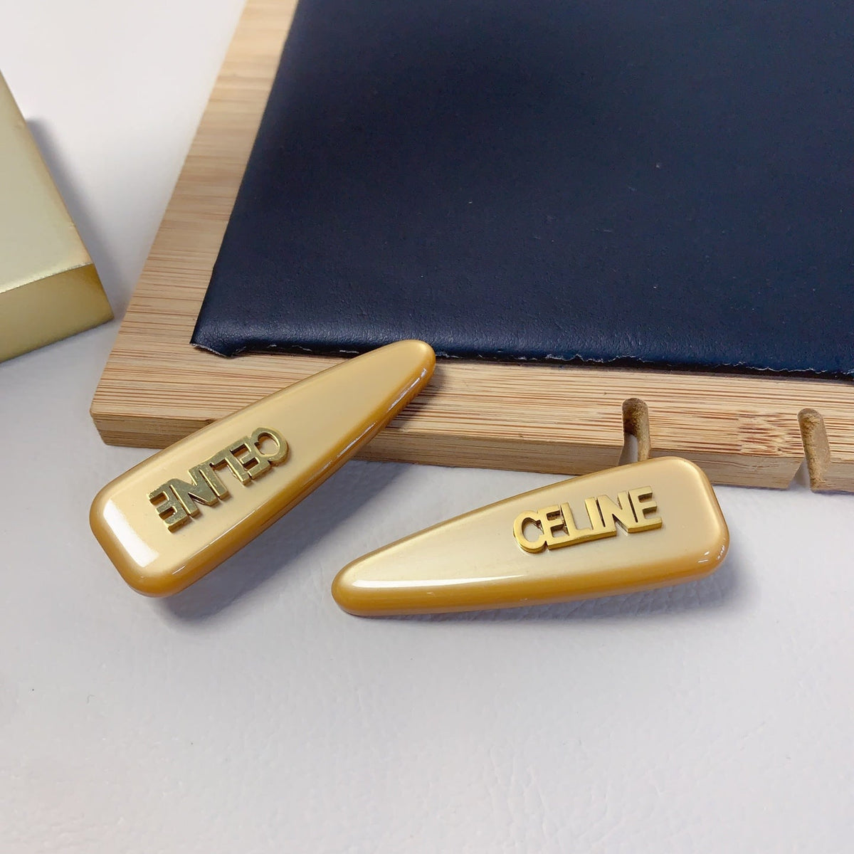 CELINE Acetate Triomphe Hair Accessory
