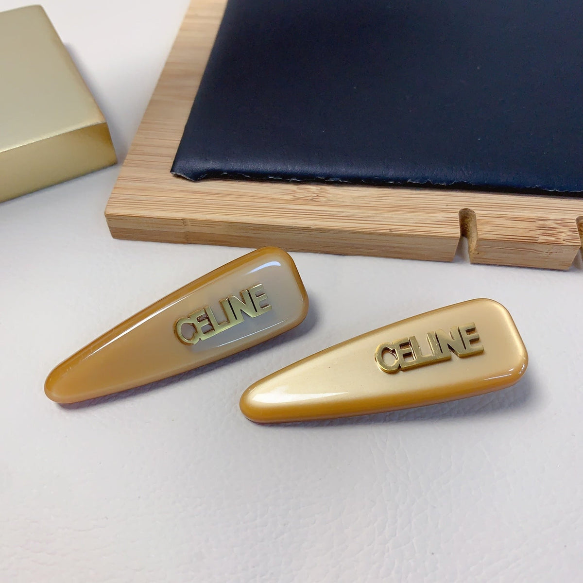 CELINE Acetate Triomphe Hair Accessory