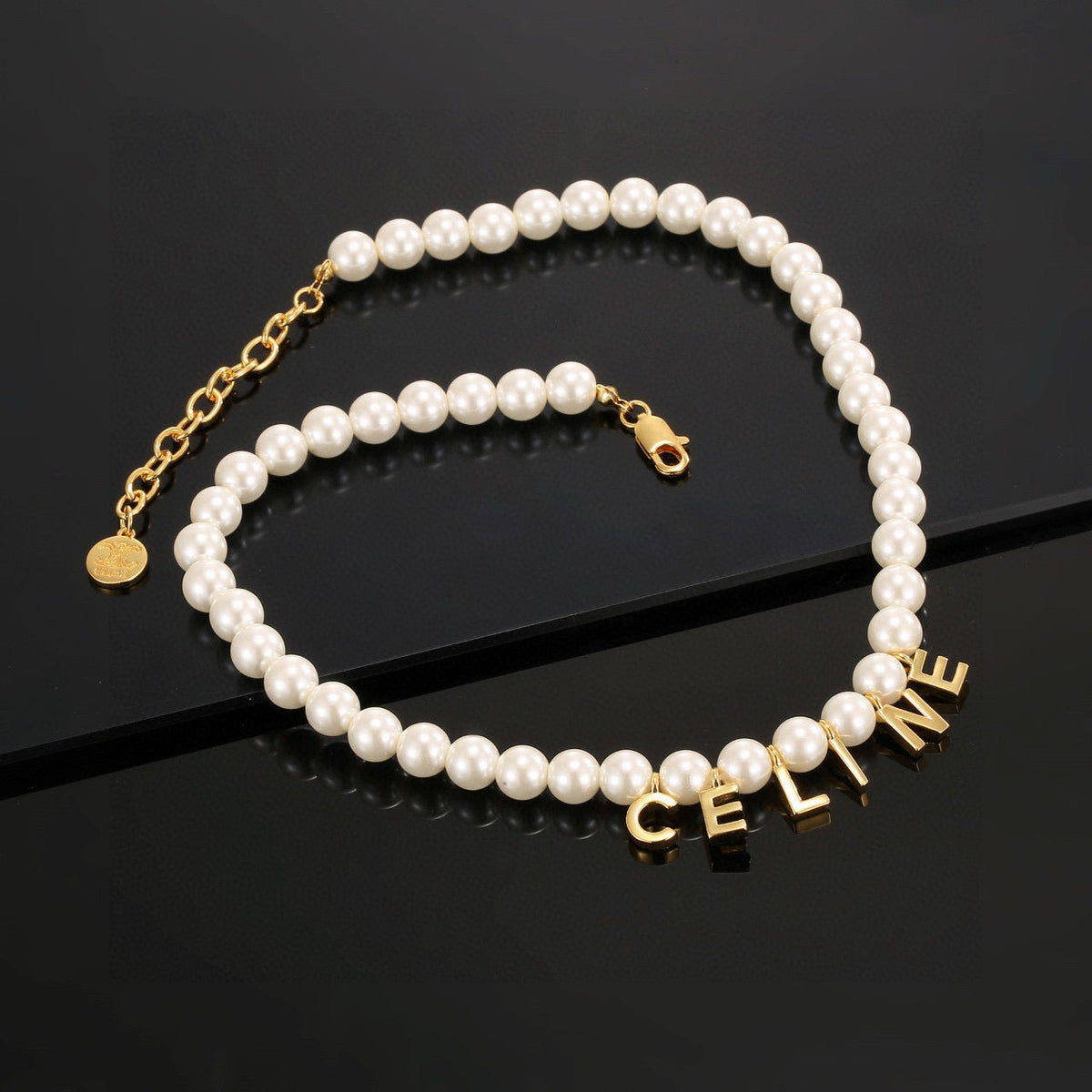 CELINE Pearl Triomphe Necklace