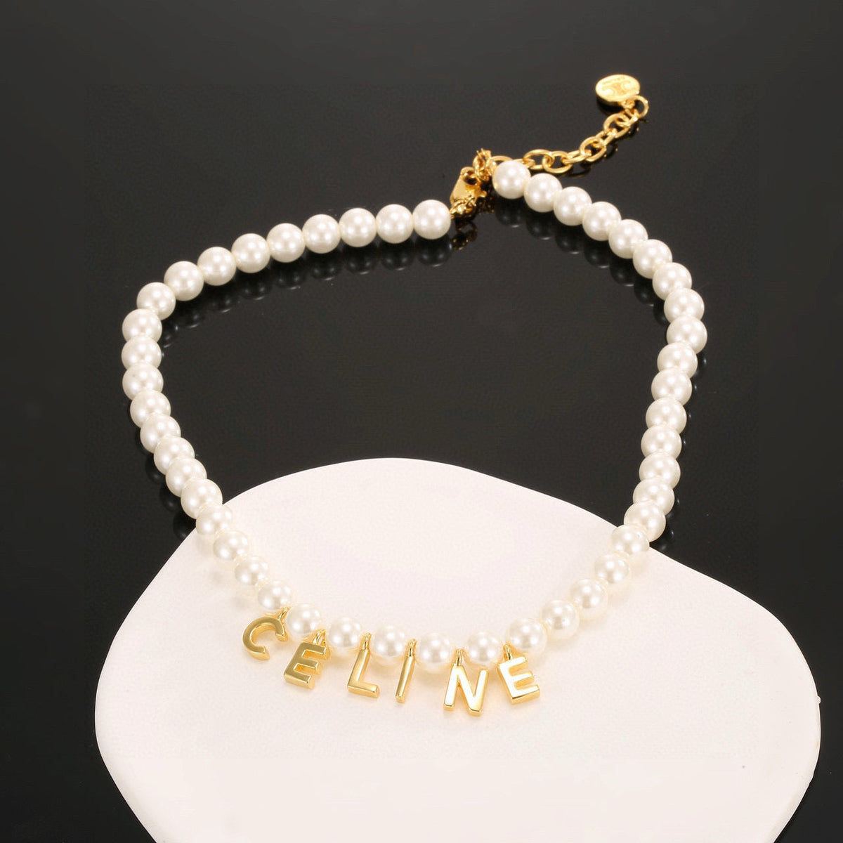 CELINE Pearl Triomphe Necklace