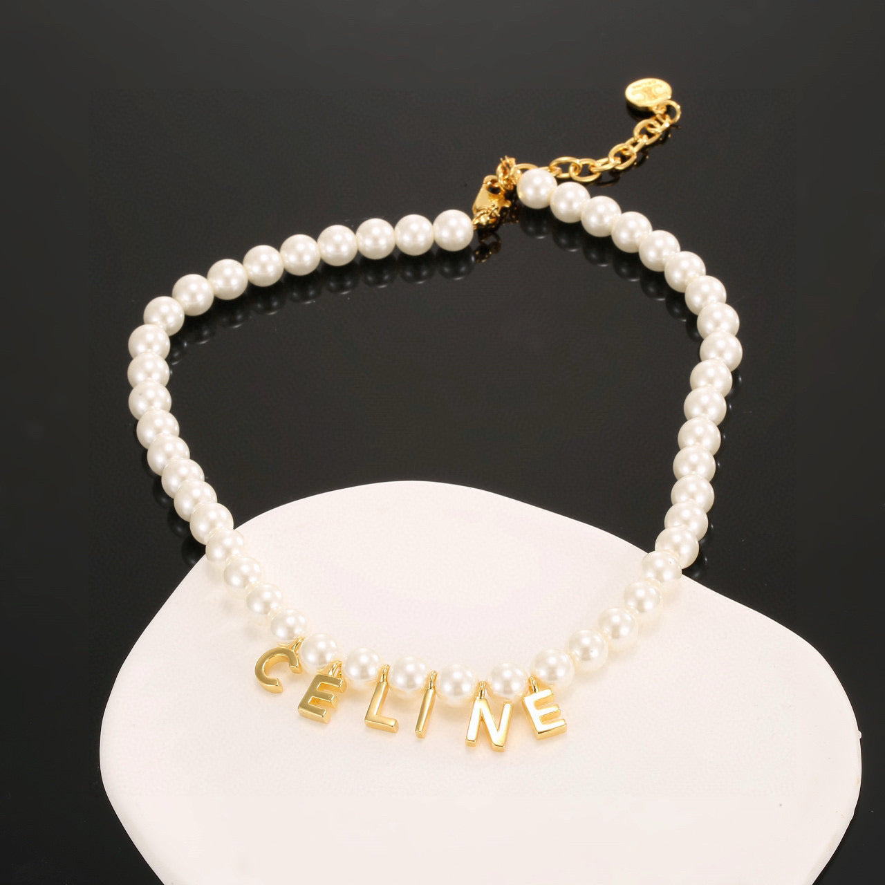 CELINE Pearl Triomphe Necklace