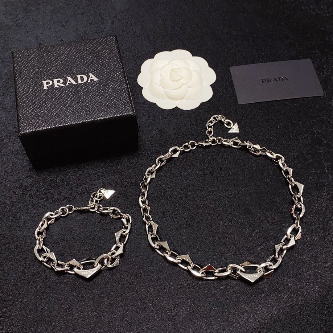 PRADA Logo Detail Bracelet