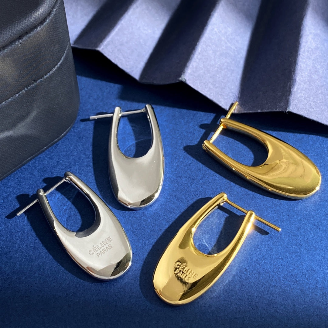 CELINE Brass Earrings