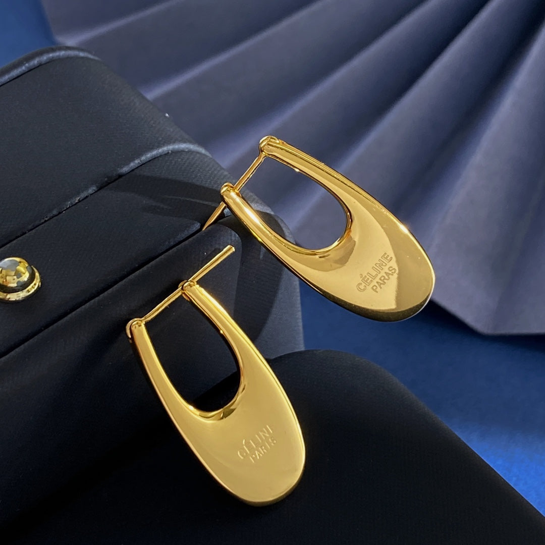 CELINE Brass Earrings