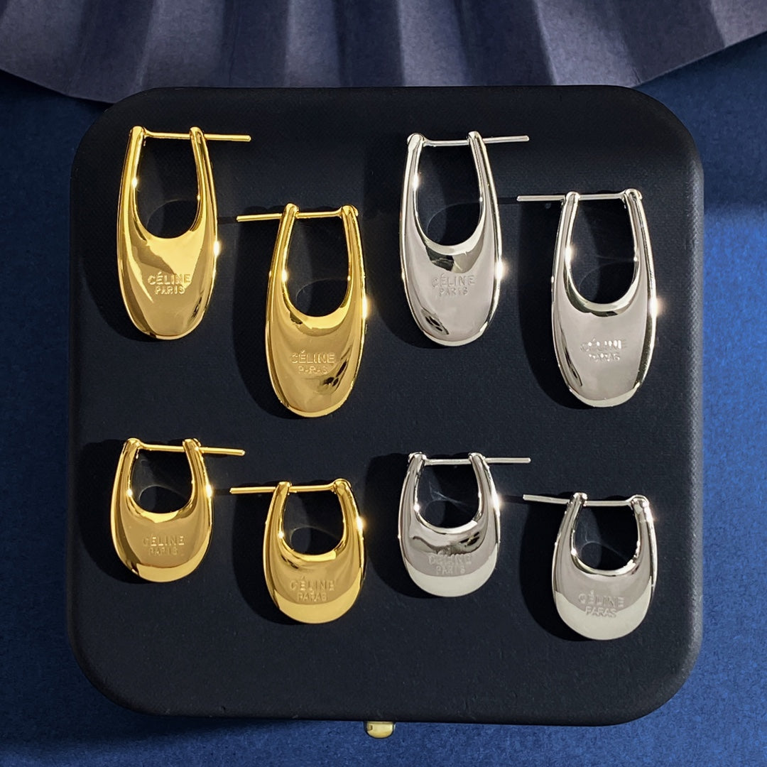 CELINE Brass Earrings