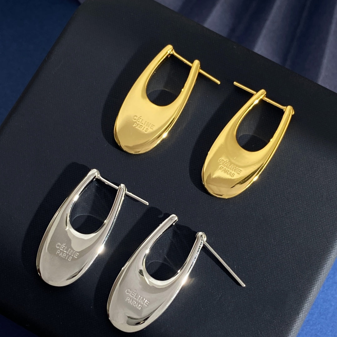 CELINE Brass Earrings